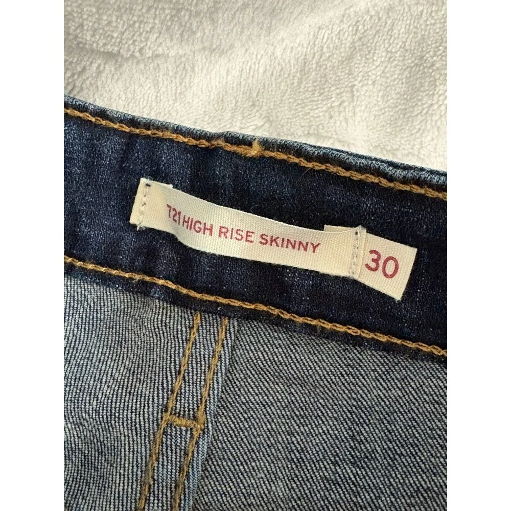 Women's LEVI STRAUSS & CO 721 High Rise Skinny Jeans - Size 30